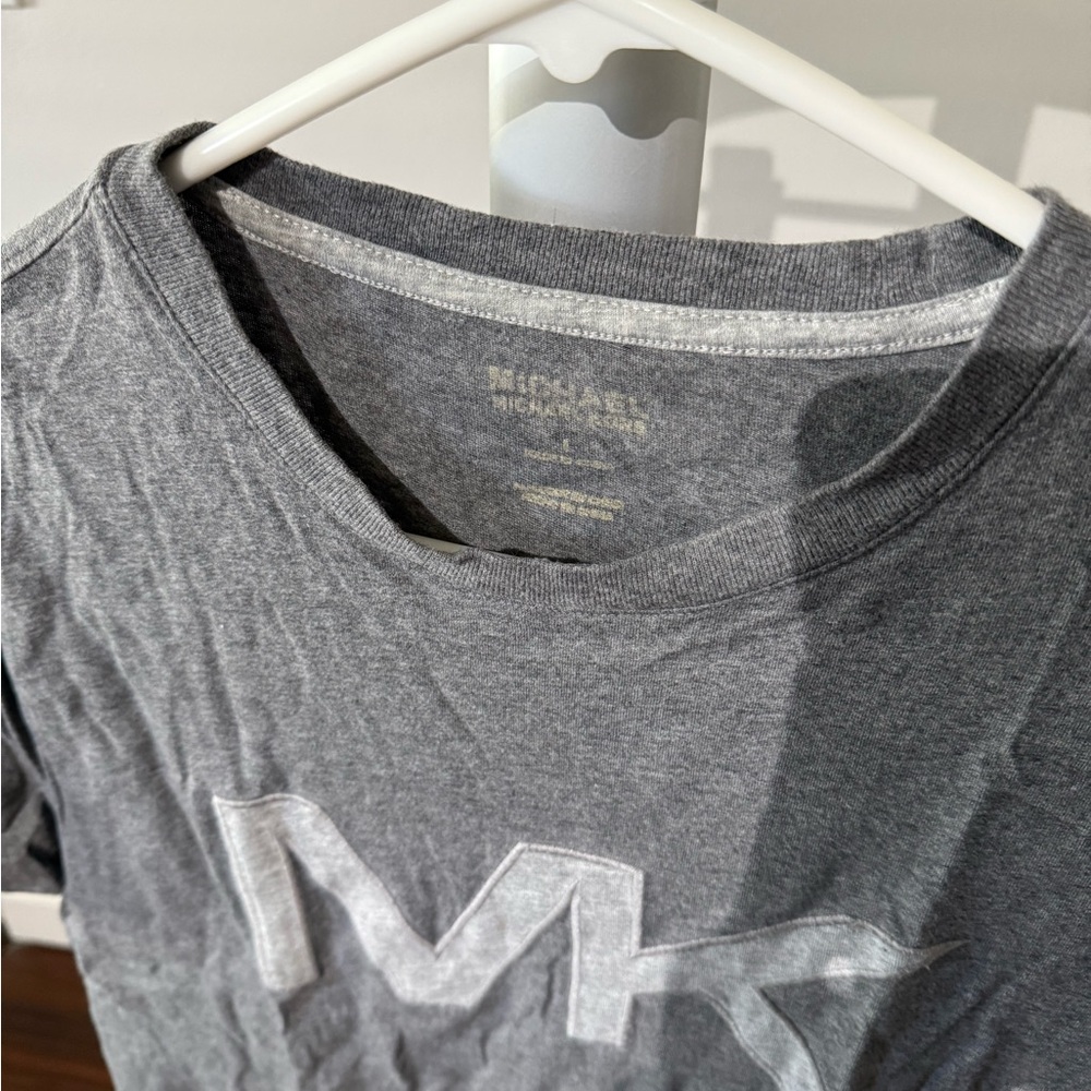 Michael Kors Charcoal Gray Logo Tee
